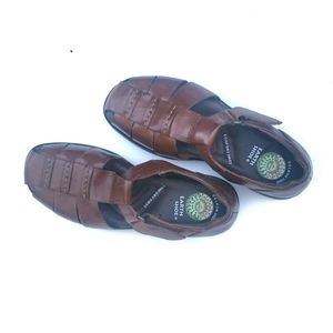 Like New! Earth Origins Leather Brown Sandals